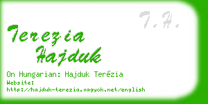 terezia hajduk business card